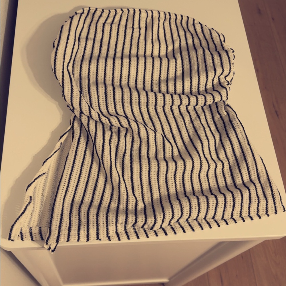 SHEIN Striped Black and White Women's Tube Top